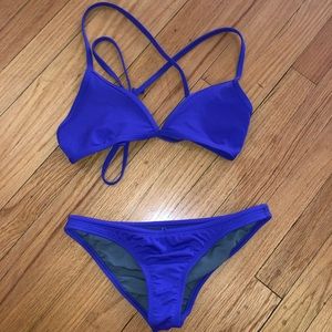 New w/o tags- JOLYN Purple Triangle Bikini Set